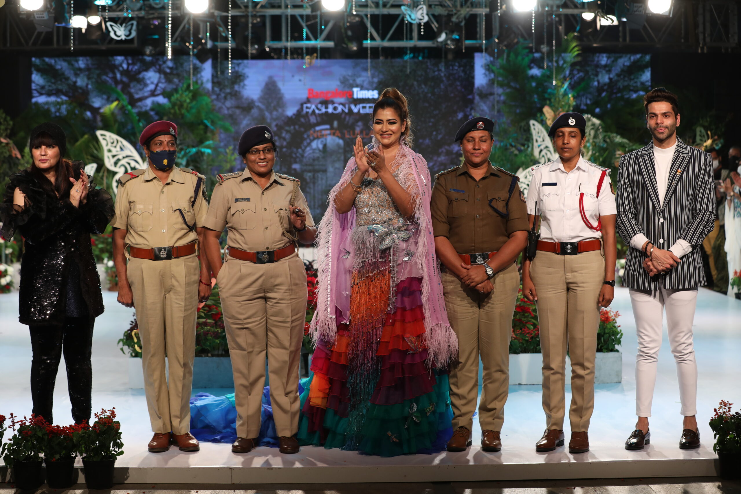 Hyderabad’s billionaire philanthropist Sudha Reddy orchestrates a unique pairing of frontline workers and the fashion industry at Bangalore Times Fashion Week Grand Finale