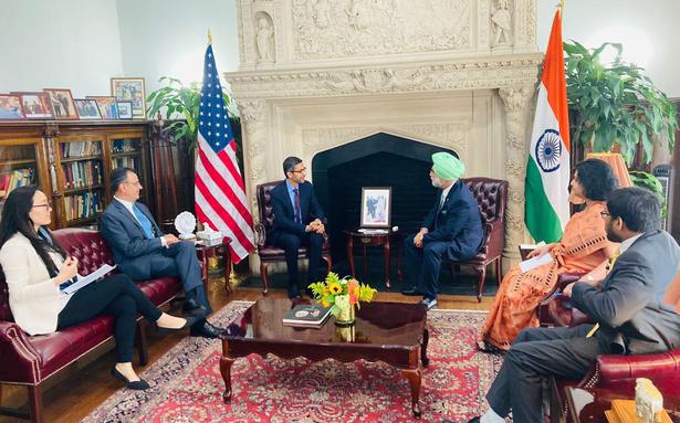 Sundar Pichai meets Indian ambassador in the U.S., discusses Google’s commitment to India