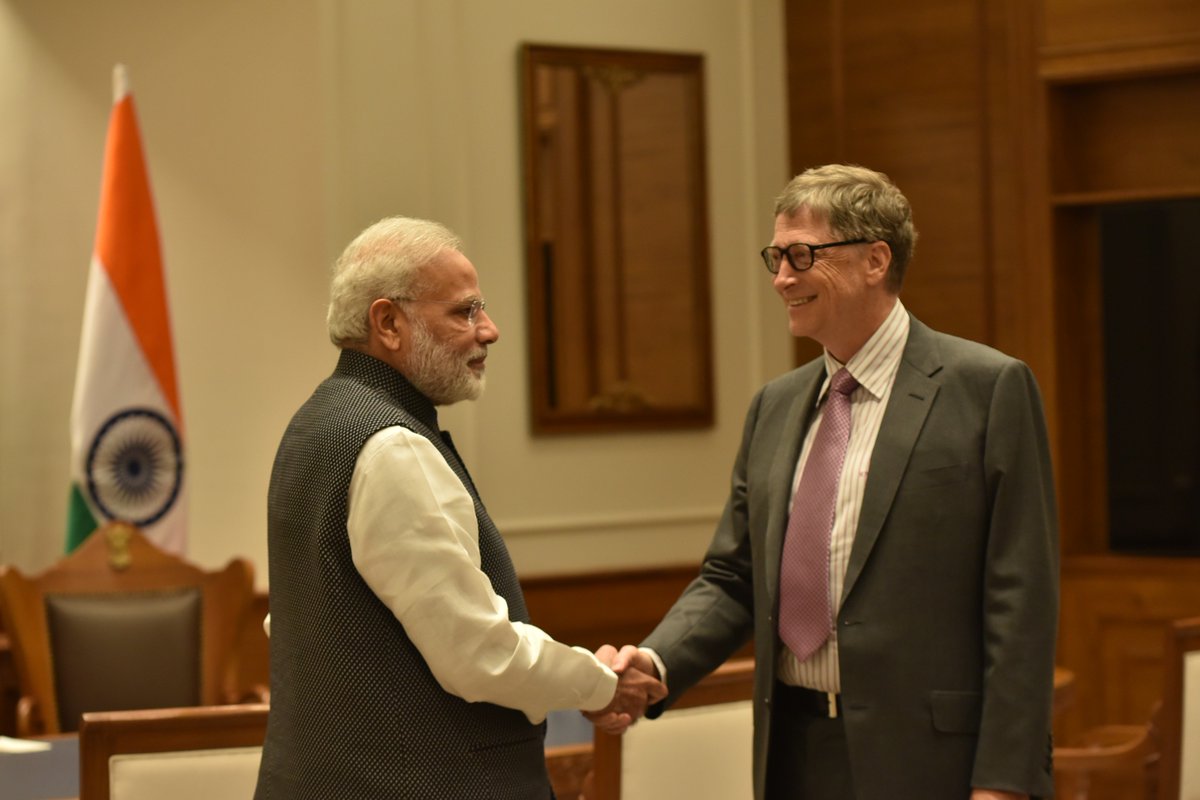 Bill Gates visited India for a week and shared his joy, saying, “Can’t wait to come back.”