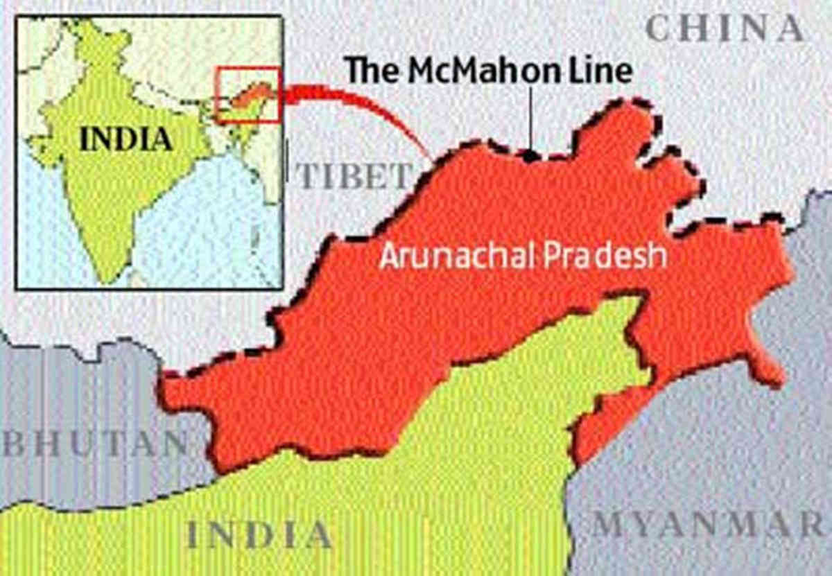 America declared the McMahon Line as a global border between Arunachal Pradesh and China