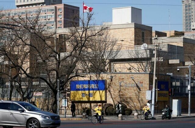 Western embassies in Beijing are urged by China to take down any political symbols.